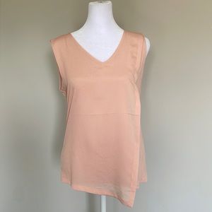 The Limited peach split hem sleeveless top - small